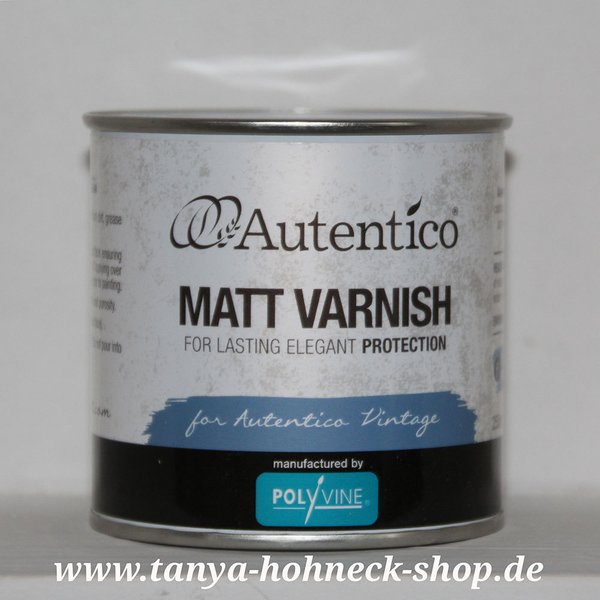 MATT VARNISH Autentico Klarlack  (farblos, matt ohne Vergilben, transparent)