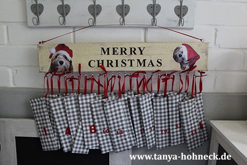 Adventskalender Tiffy für Hunde Weihnachtsdeko Havaneser Leckerli