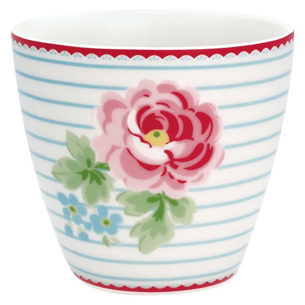 'Lily white' Latte cup by GREENGATE Kaffeebecher Porzellan
