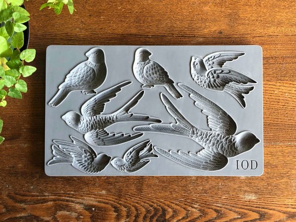 IOD Silikonform 'Birdsong' Vogel Decor Mould DEC-MOU-BIR