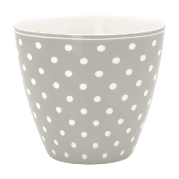 'Spot grey' Latte cup GREENGATE Kaffeebecher Porzellan Grau