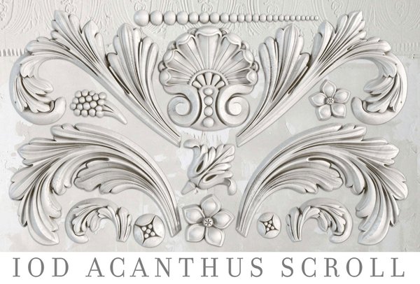 IOD Silikonform 'Acanthus Scroll' Decor Mould DEC-MOU-ACA
