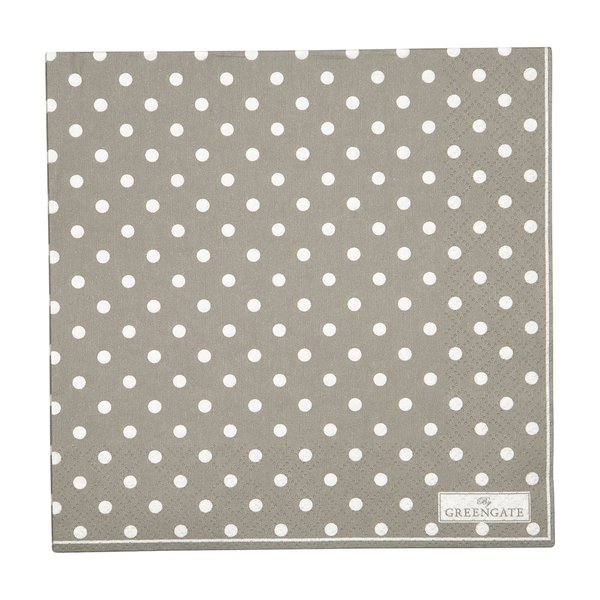 'Spot grey' Servietten by GREENGATE 20 Stück Papier