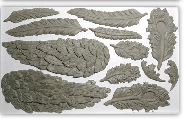 IOD Silikonform 'Wings and Feathers' Decor Mould DEC-MOU-WIN