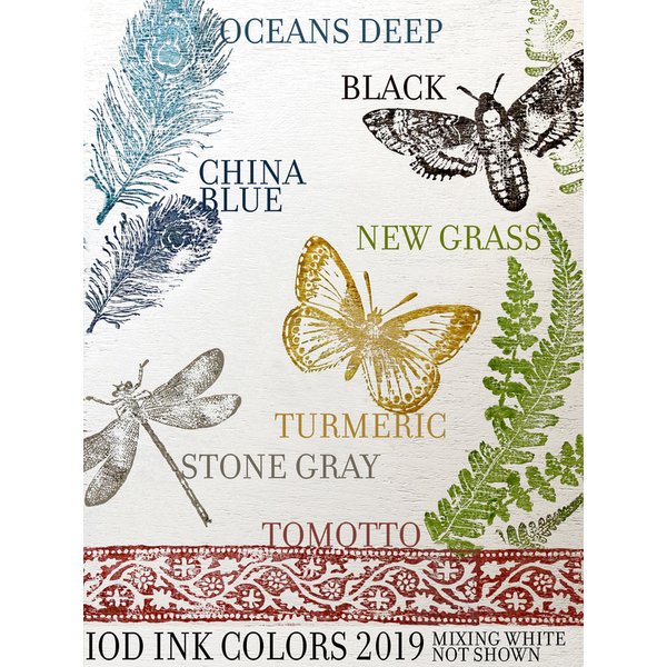 IOD Decor Ink China Blue Stempelfarbe Blau DEC-INK-CHI-B, 60ml