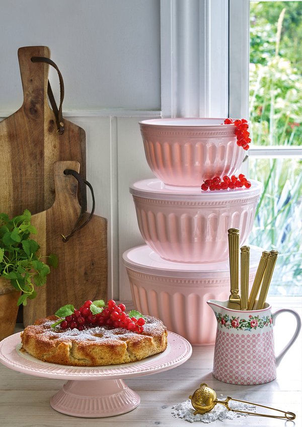 'Alice pale pink' Bowl Schüssel mit Deckel 3er Set Rosa GREENGATE