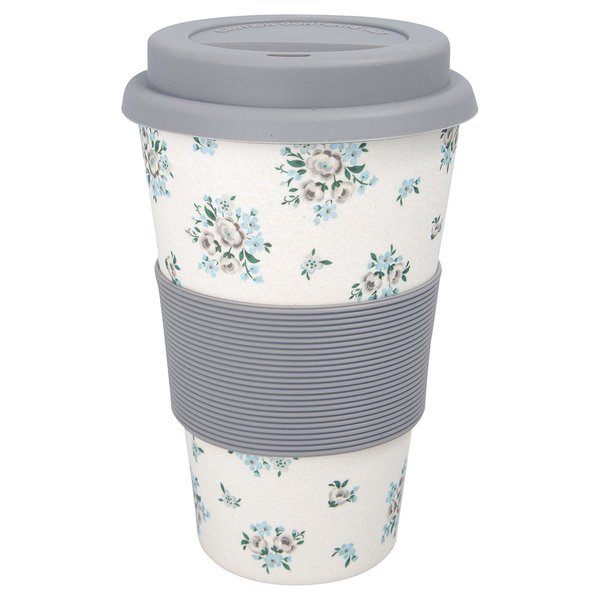 'Nicoline beige' Becher Coffee to go by GREENGATE Bambus