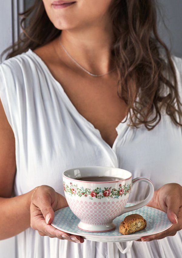 'Gabby white' Teacup by GREENGATE Teetasse mit Henkel