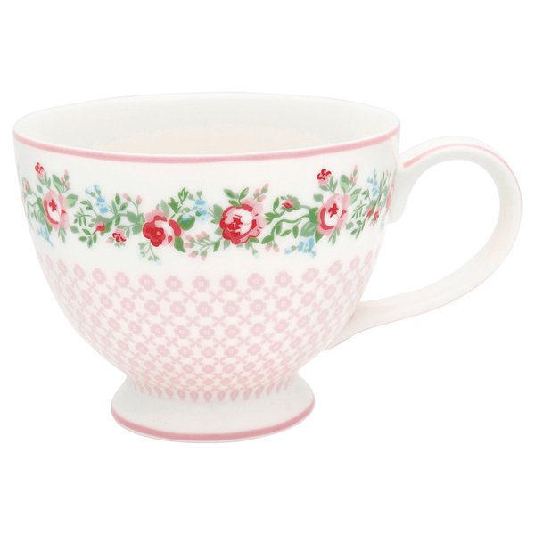 'Gabby white' Teacup by GREENGATE Teetasse mit Henkel